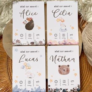 Geboortekaartjes / A6 geboortekaartjes / geboortecadeaus