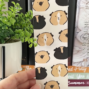 Cute guinea pigs Bookmark / Piggies bookmark / Illustrated bookmark