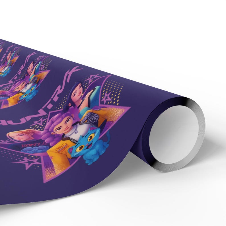 KPOP Demon Hunters Wrapping Paper | Huntrix Christmas | Festive Gift ...