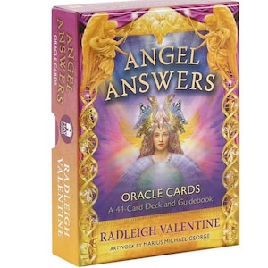 angel answers oracle card deck spiritual guidance cards for intuition and divination gift