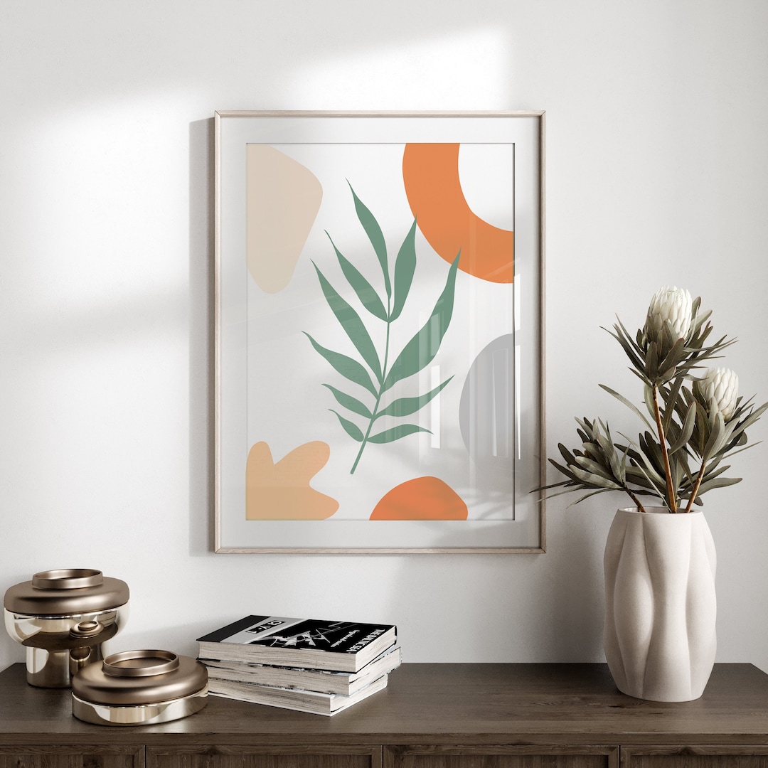 Boho Fall Wall Art, Large Botanical Wall Art, Canvas Botanical Wall Art