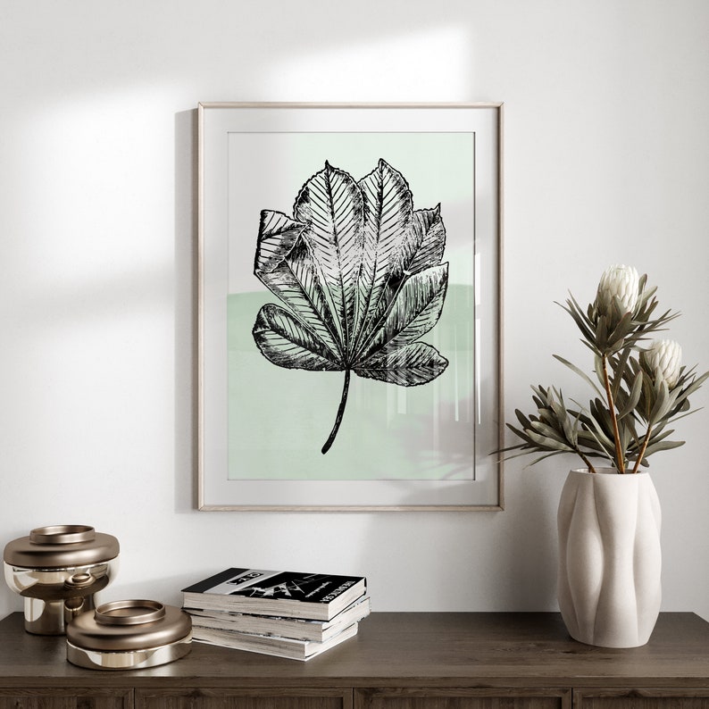 3 Piece Wall Art Sage Green Wall Art Botanical Print Set Etsy