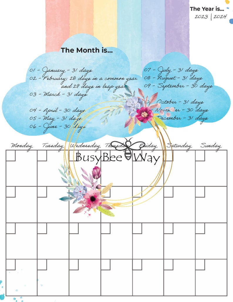 fillable-rainbow-calendar-2021-2022-2023-2024-etsy-israel