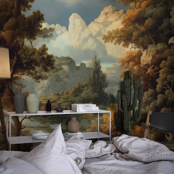 Landscape Mural Wallpaper - Etsy