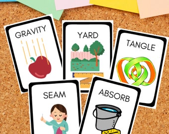 2nd Grade Vocabulary Picture Cards – Homeschool Wordly Wise (PDF Download)