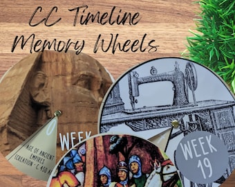 Timeline Memory Wheels Cut Outs Printable Digital Classical Conversations Homeschool Memory Work History Timeline