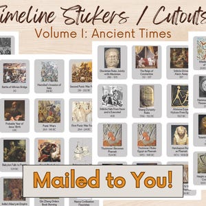 Timeline Sticker Book History of the World Timeline Stickers - Etsy