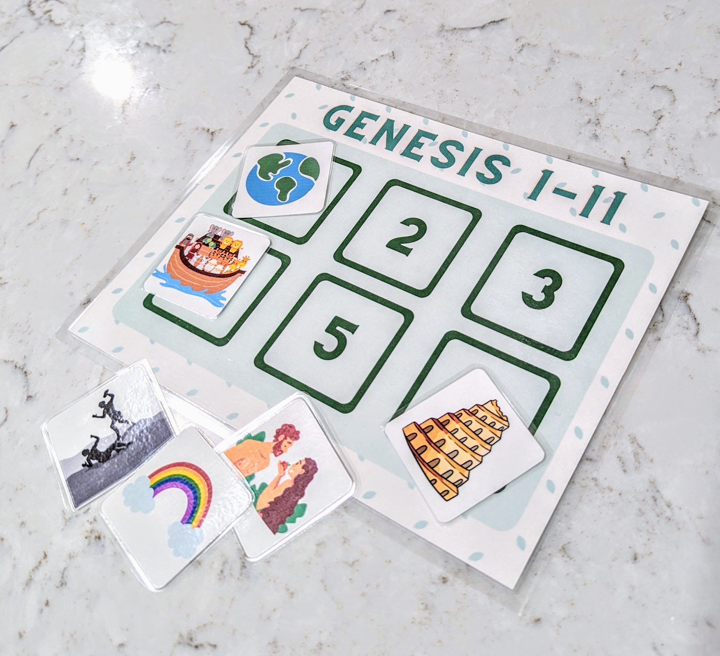Bible Genesis 1-11 Timeline Cutout Printable Digital Download PDF Kids ...