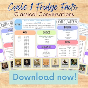 Hojas de trabajo de memoria de datos para el refrigerador de página completa sobre conversaciones clásicas - Ciclo 1 de Foundations
