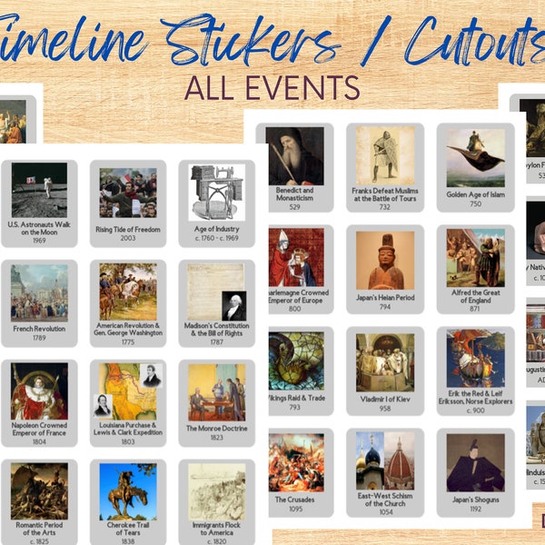 timeline-stickers-american-history-etsy