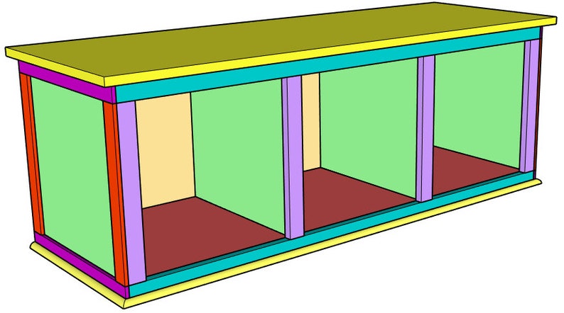 DIY Cubby Bench digital plans image 4