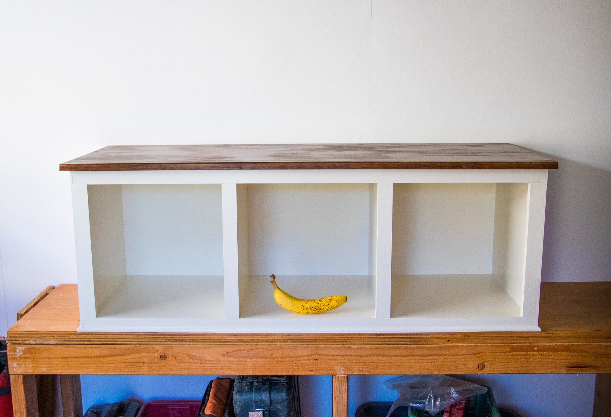 Upholstered cubby 2024 storage bench