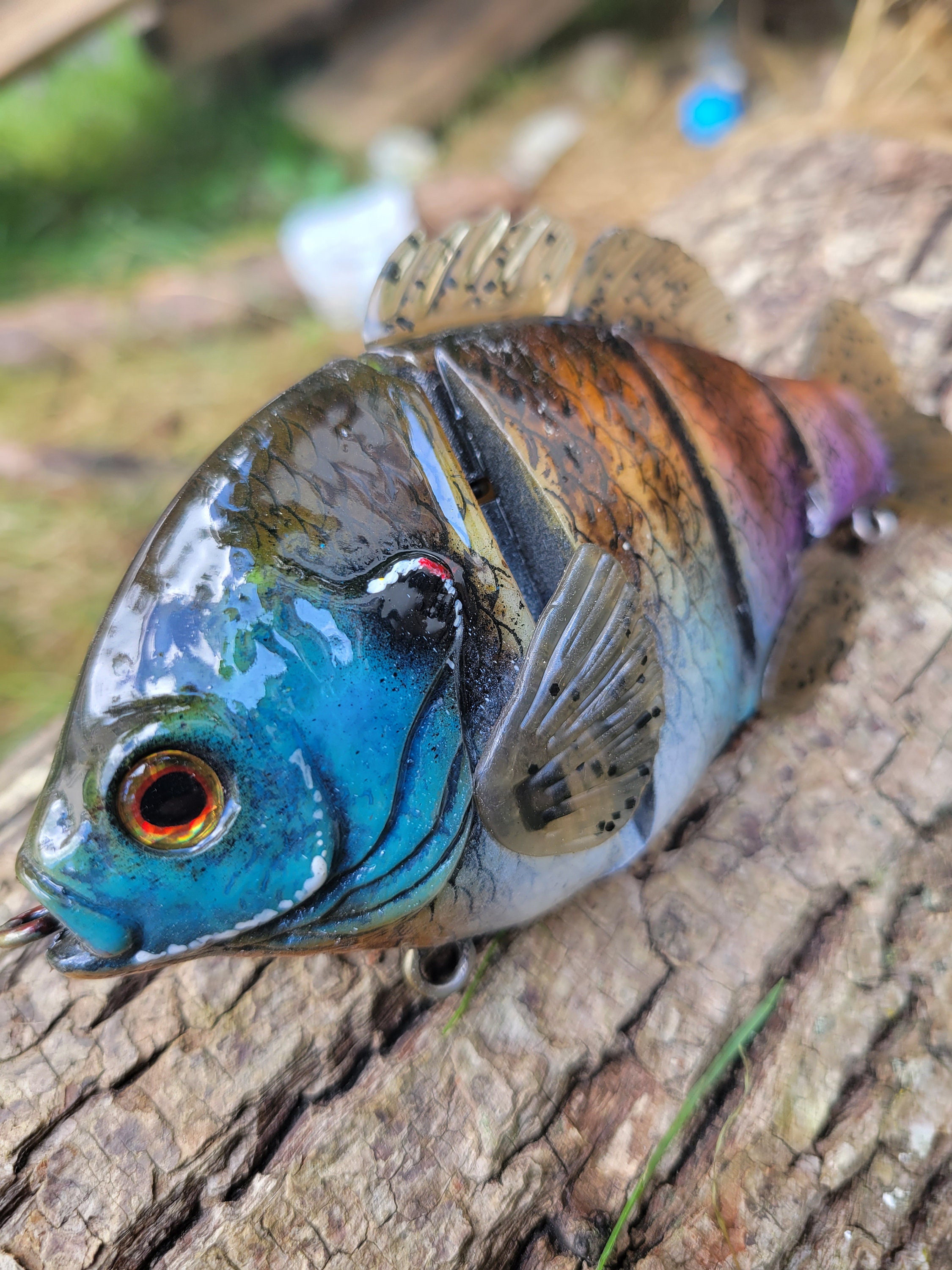 30 Acre Deluxe Gill Style Swimbait. Custom Painted. This Lure is  Discontinued At Their Site.