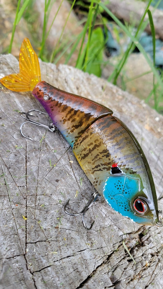 Glidebait Evergreen ES Flat Style Swimbait. Custom Painted -  Israel