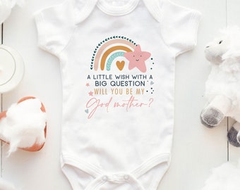 Body personalizado para propuesta de madrina, chaleco para bebé "¿Quieres ser mi madrina?", camiseta personalizada para niño pequeño, regalo de recuerdo de bautismo,