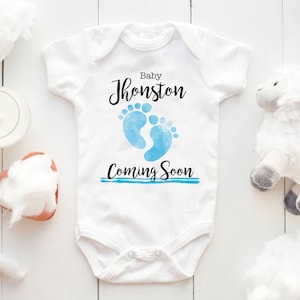 Gender Announcement Bodysuit, name Reveal bodysuit, Pregnancy Reveal