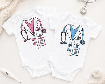 Body personalizado de médico para bebé, conjunto para futuro médico, regalo médico