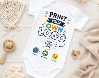 Body de bebé con logo personalizado, chaleco de bebé con marca personalizada, regalo de empresa o para bebés