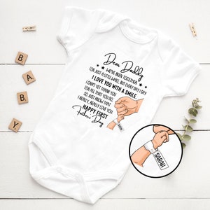My First Father&#39;s Day bodysuit, First Father&#39;s day baby T-shirt, Baby Grow for First Fathers day, First Father&#39;s day Gift,