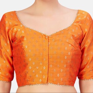 yellow orange blouse
