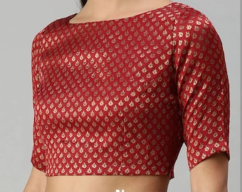 Red Banarasi Blouse | Etsy