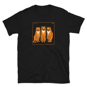 Camiseta unissex Três gatos de Julie de Graag