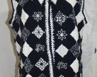 Wearable Art: Women's Crochet and Embroidered Vest