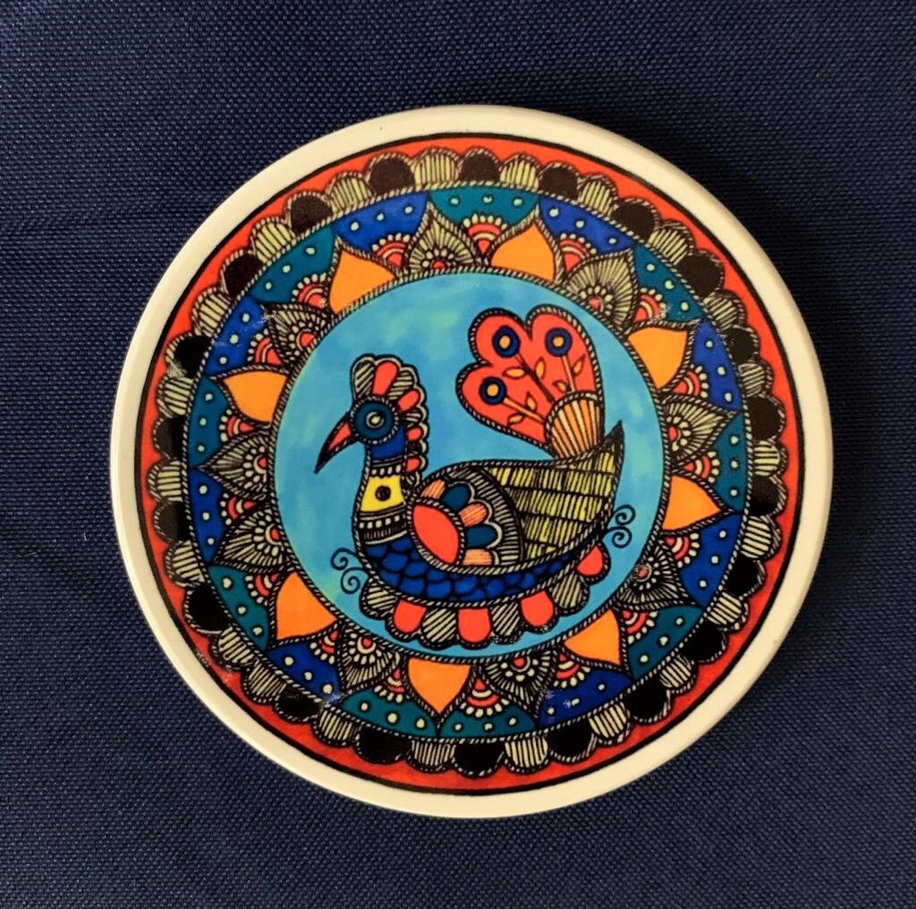 Keramik Untersetzer Satz von zwei Untersetzern Gedruckte | Etsy