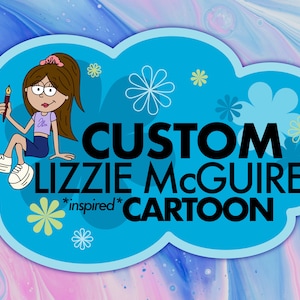 Custom Lizzie McGuire inspired cartoon | DIGITAL PNG FILE