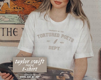 Proprietà del dipartimento dei poeti torturati T-shirt / Felpa girocollo ispirata a Taylor Swift, Versione di Taylor, Swiftie, TTPD, TS 11