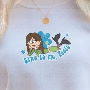 Sing To Me, Paolo Crewneck Sweatshirt Lizzie McGuire Inspired Crewneck Sweatshirt, Throwback, Early 2000s image 2