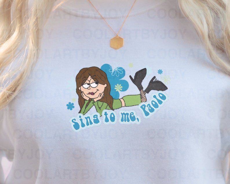 Sing To Me, Paolo Crewneck Sweatshirt Lizzie McGuire Inspired Crewneck Sweatshirt, Throwback, Early 2000s image 2