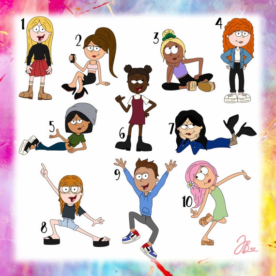 Custom Lizzie Mcguire Inspired Cartoon DIGITAL PNG FILE Etsy