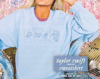 Polaroid TV del 1989 / Felpa girocollo ispirata a Taylor Swift, Versione di Taylor, Swiftie,
