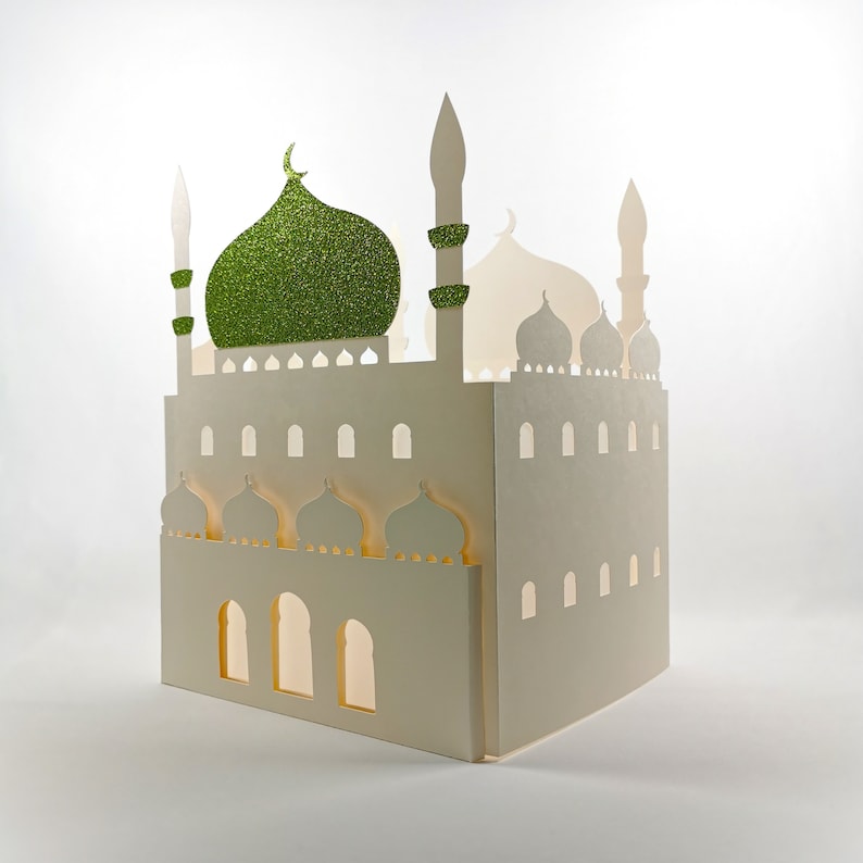XL mosque for handicrafts with 3D effect color selection image 3