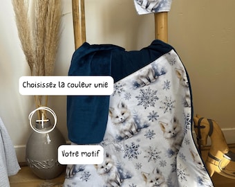 Gepersonaliseerde handgemaakte babydeken – Uniek babycadeau – Oeko-Tex gecertificeerde stoffen – Handgemaakt in Frankrijk