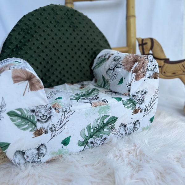 Fauteuil pour enfant à personnaliser - cadeau de naissance ou anniversaire - fauteuil bébé savane camel