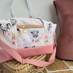 Sac à langer Savane Rose imperméable pour fille imagem 1