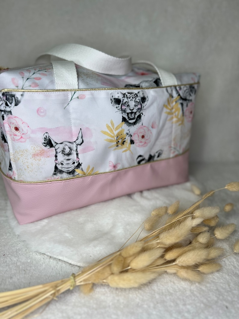 Savane Rose waterproof diaper bag for girls image 8
