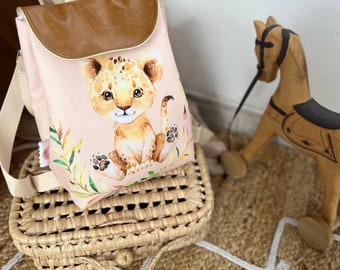 Sac à dos enfants personnalisé lionceau