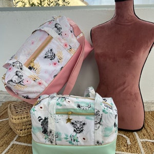 Sac à langer Savane Rose imperméable pour fille imagem 2