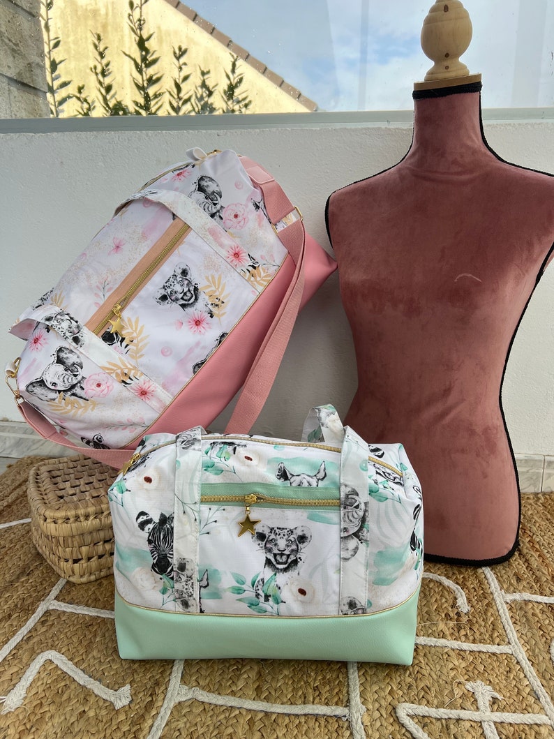 Sac à langer Savane Rose imperméable pour fille imagem 2