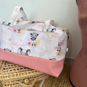 Sac à langer Savane Rose imperméable pour fille imagem 5