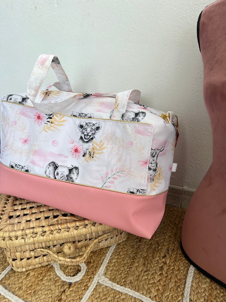 Sac à langer Savane Rose imperméable pour fille imagem 5