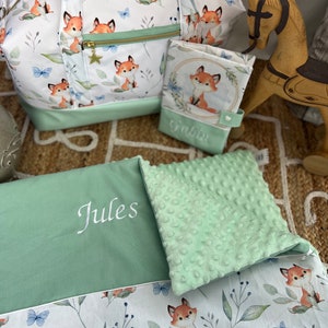 Couverture bébé personnalisée Renard pour fille garçon image 1