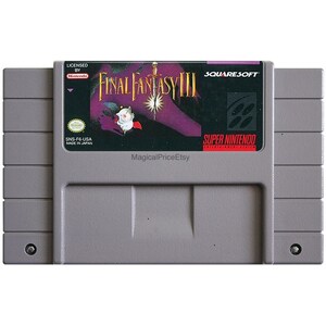 ファイナルファンタジーIII SNESカートリッジ | 新品US版 | スーパーファミコンゲーム | テスト済み・動作確認済み | レトロゲームコレクターズアイテム