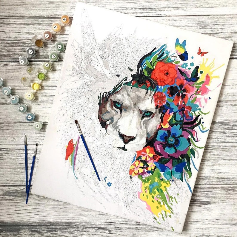 Paint By Numbers - Paint By Numbers Kit - DIY Painting Kit - Pai Paint By Numbers - Paint By Numbers Kit - DIY Painting Kit - Pai