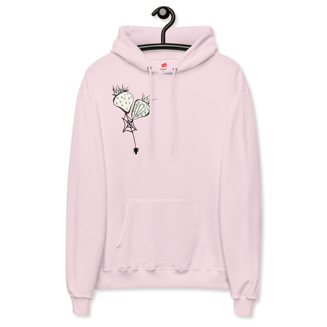 Strawberry Unisex fleece hoodie | Etsy