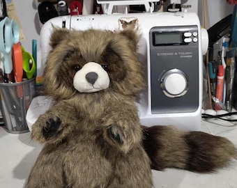 たぬきタヌキのポーズが取れるぬいぐるみアートドールを予約注文