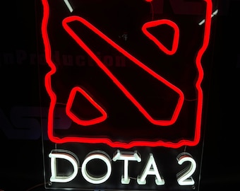 DOTA 2 Neon Light Sign